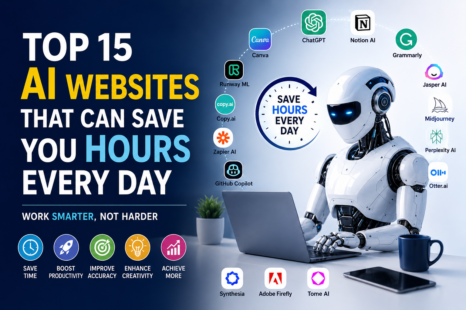 Top 15 AI Websites That Can Save You Hours Every Day (2026 Guide)