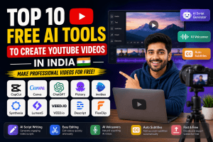Top 10 Free AI Tools to Create YouTube Videos in India